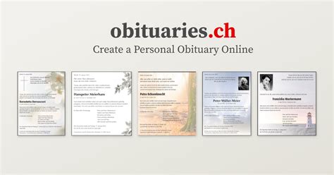 Obituaries Jona, St. Gallen – obituaries.ch